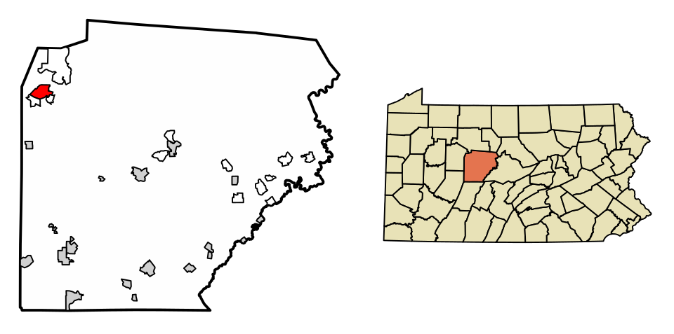 Locator map of DuBois