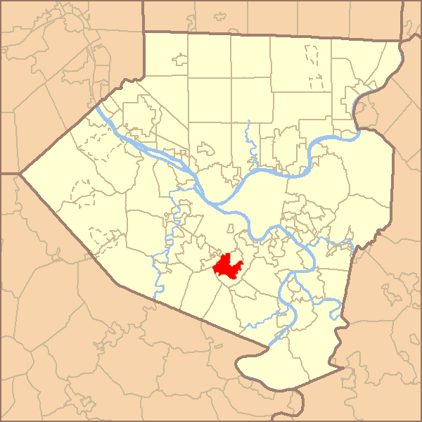 Locator map of Whitehall