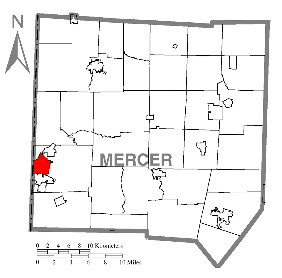 Locator map of Sharon