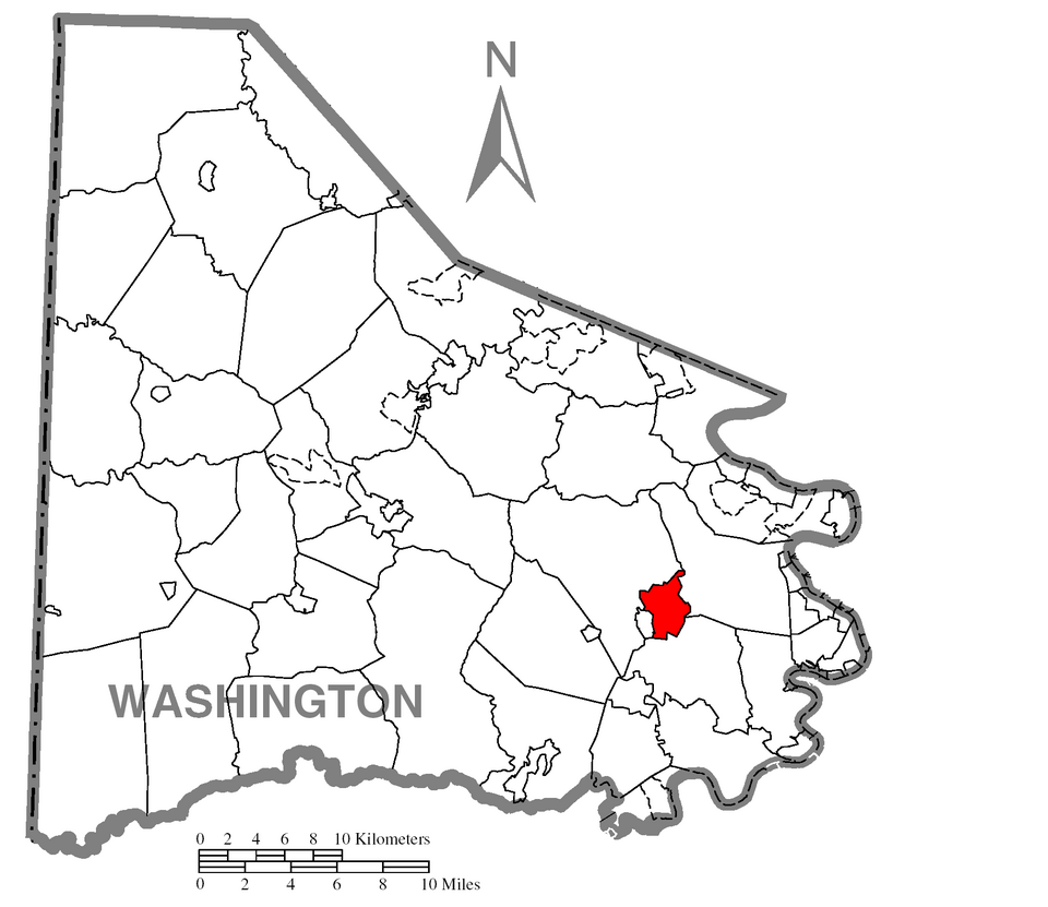 Locator map of Bentleyville