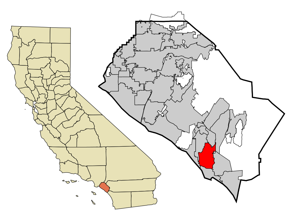 Locator map of Laguna Niguel