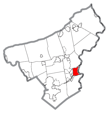 Map of Easton