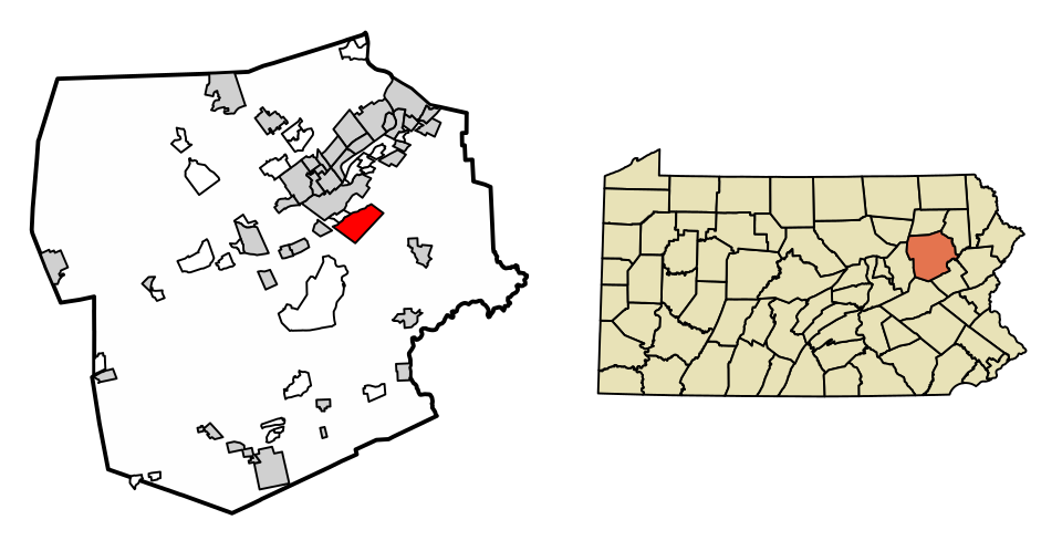 Locator map of Laurel Run