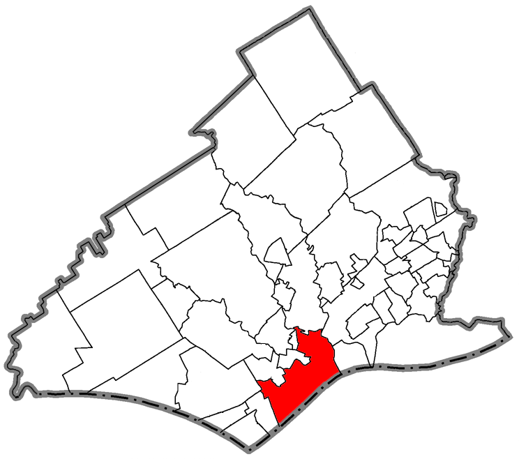 Locator map of Chester