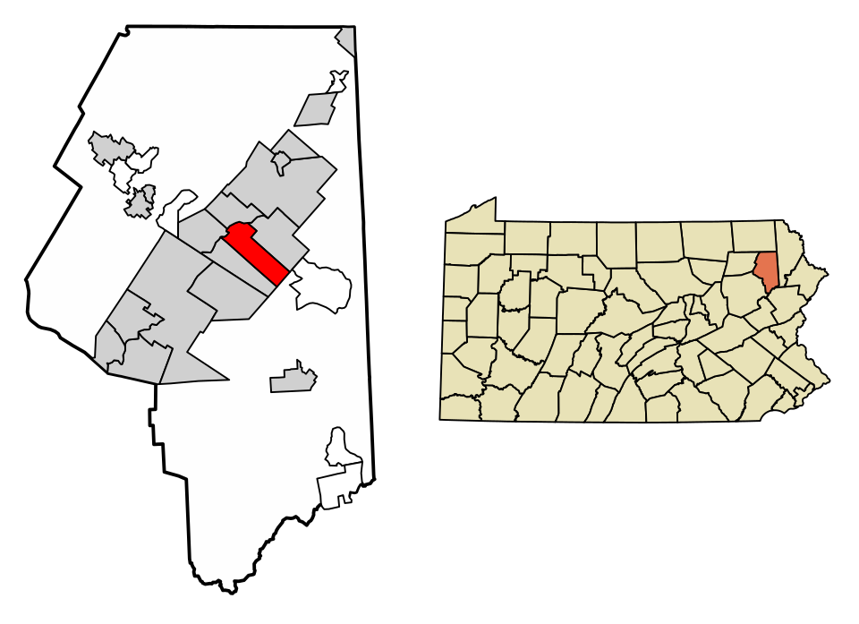 Map of Olyphant