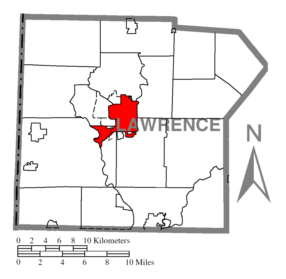 Locator map of New Castle