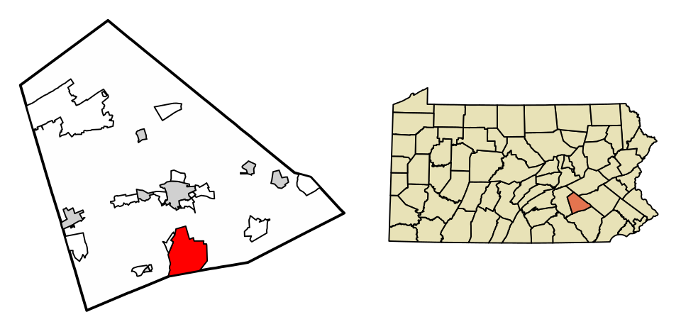 Locator map of Cornwall