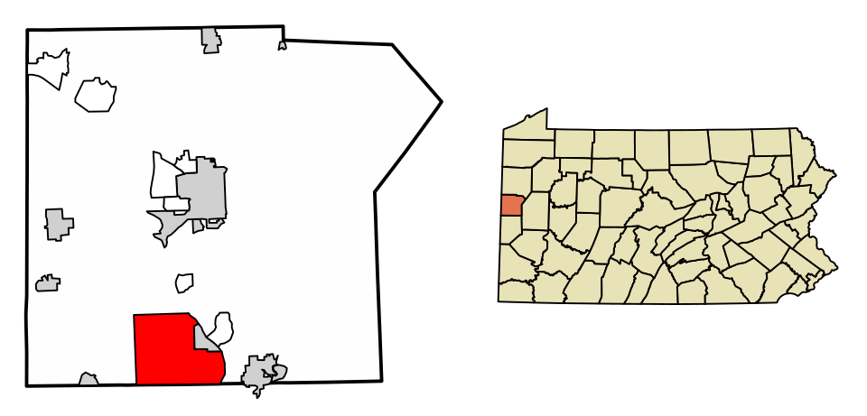 Locator map of New Beaver