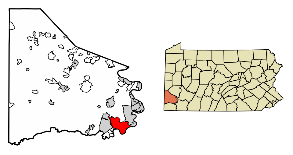 Locator map of Centerville