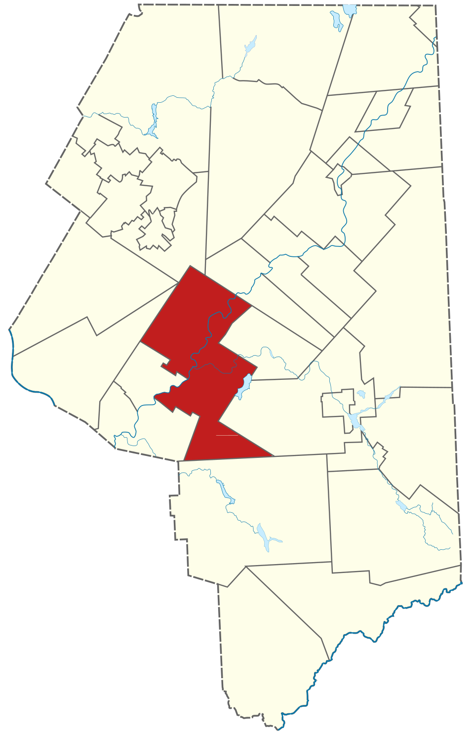 Locator map of Scranton