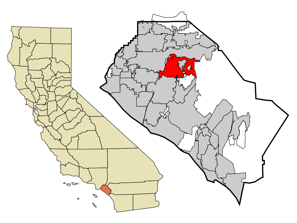 Locator map of Orange