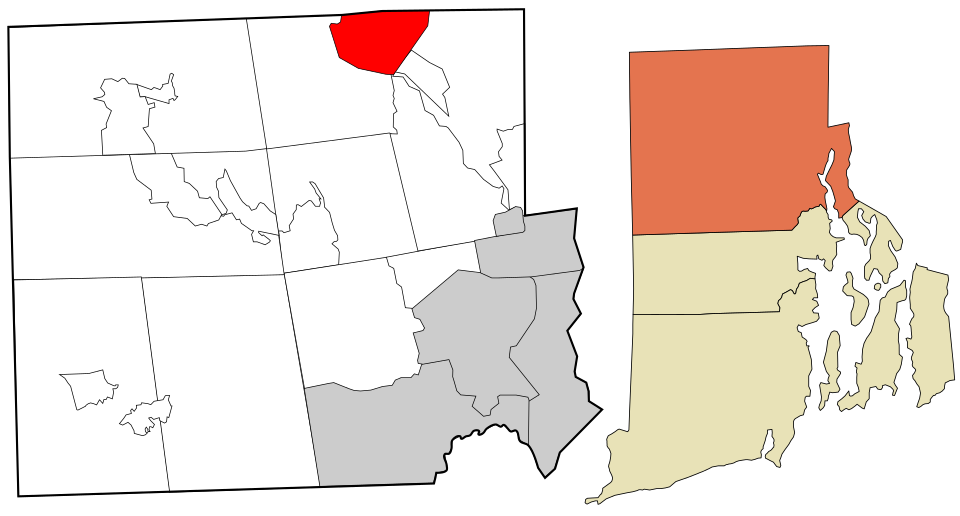 Map of Woonsocket
