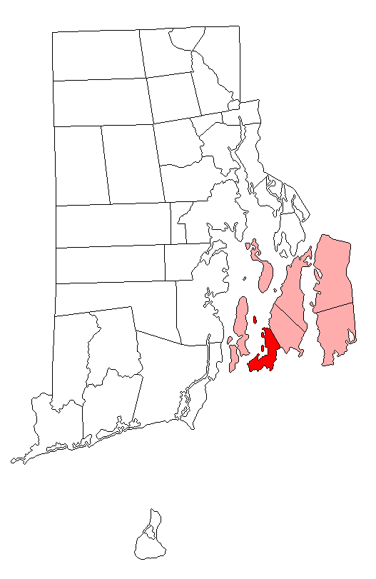Locator map of Newport