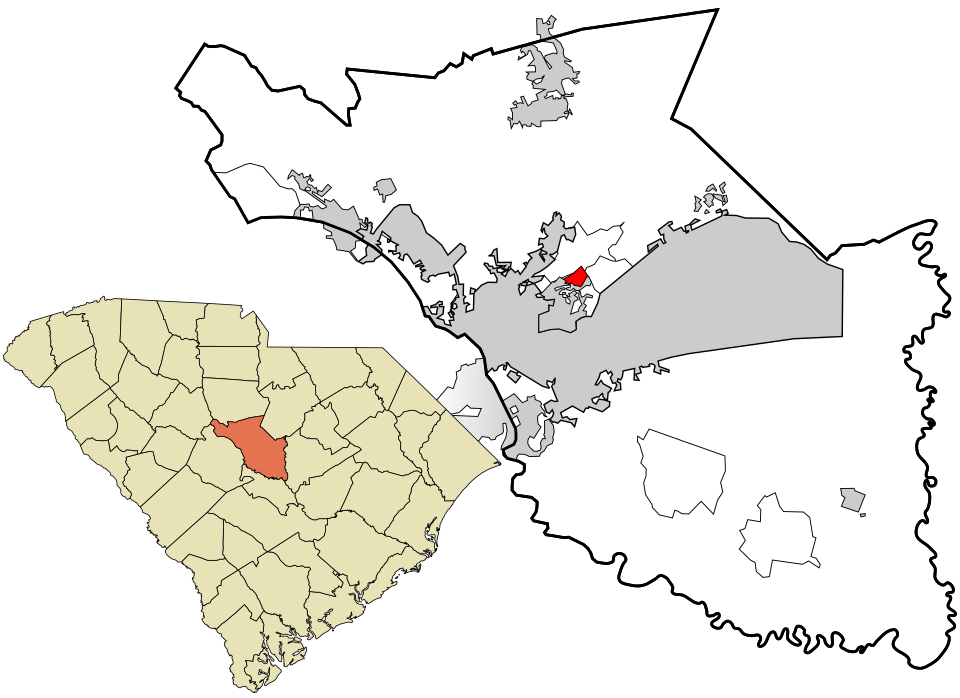 Locator map of Arcadia Lakes