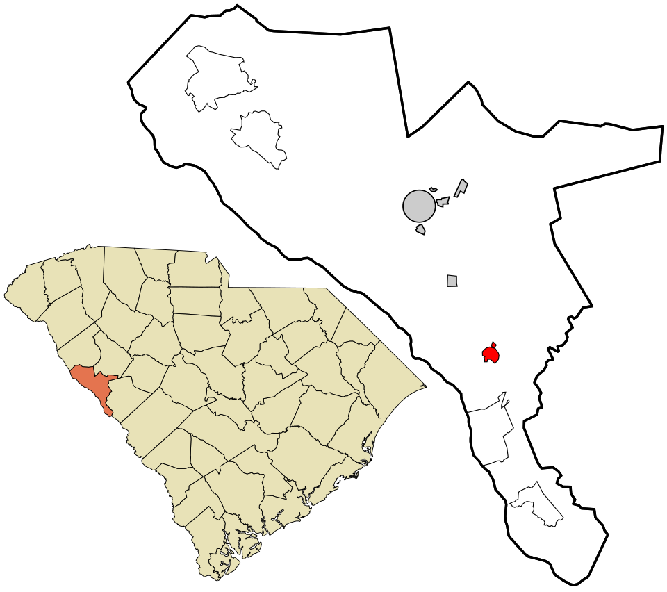 Locator map of Parksville