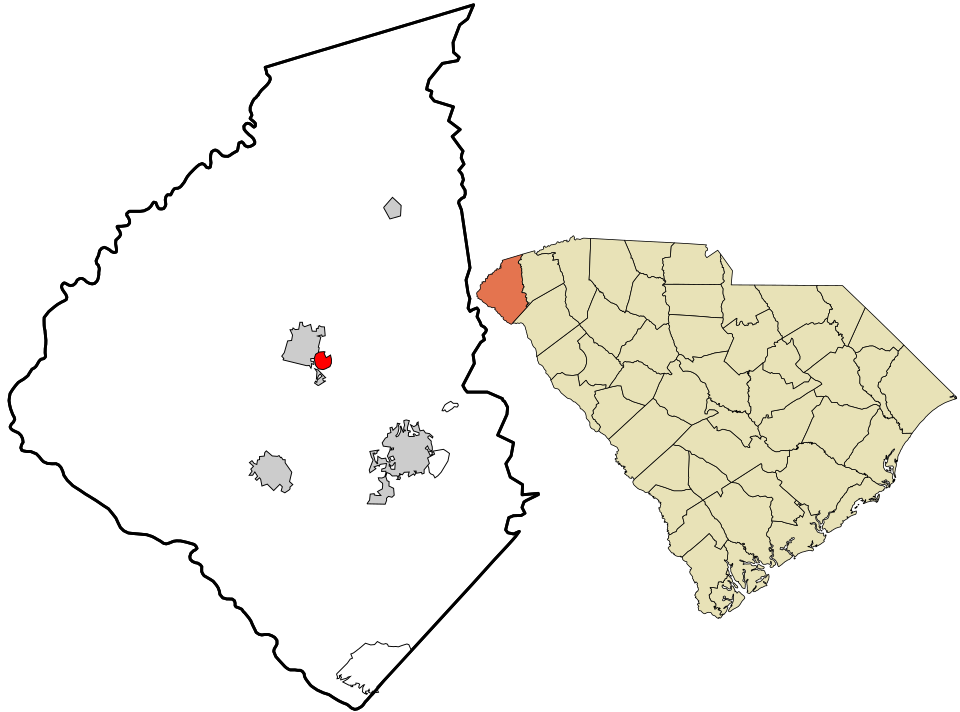 Locator map of West Union