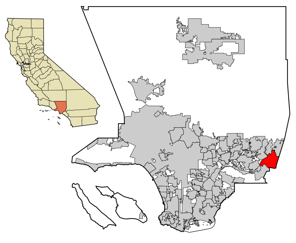 Locator map of Pomona