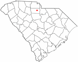 Locator map of Richburg