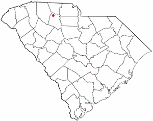 Locator map of Jonesville