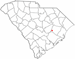 Locator map of Greeleyville