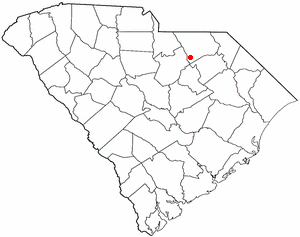 Locator map of McBee