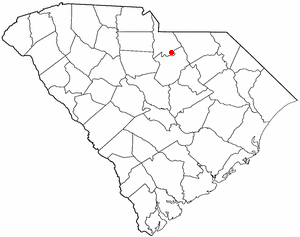 Locator map of Kershaw