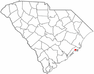 Locator map of McClellanville