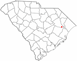 Locator map of Johnsonville