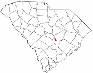 Locator map of Santee