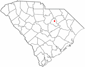 Locator map of Bishopville