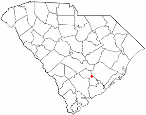 Locator map of Ridgeville