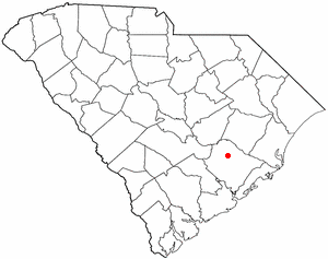 Locator map of Bonneau