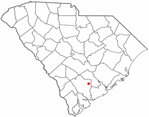 Locator map of Cottageville