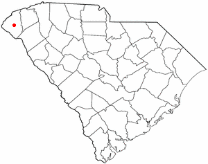 Locator map of Walhalla