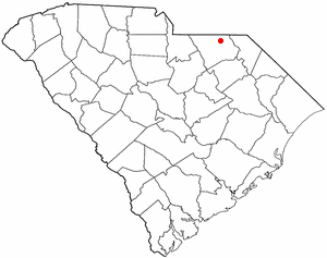 Locator map of Chesterfield