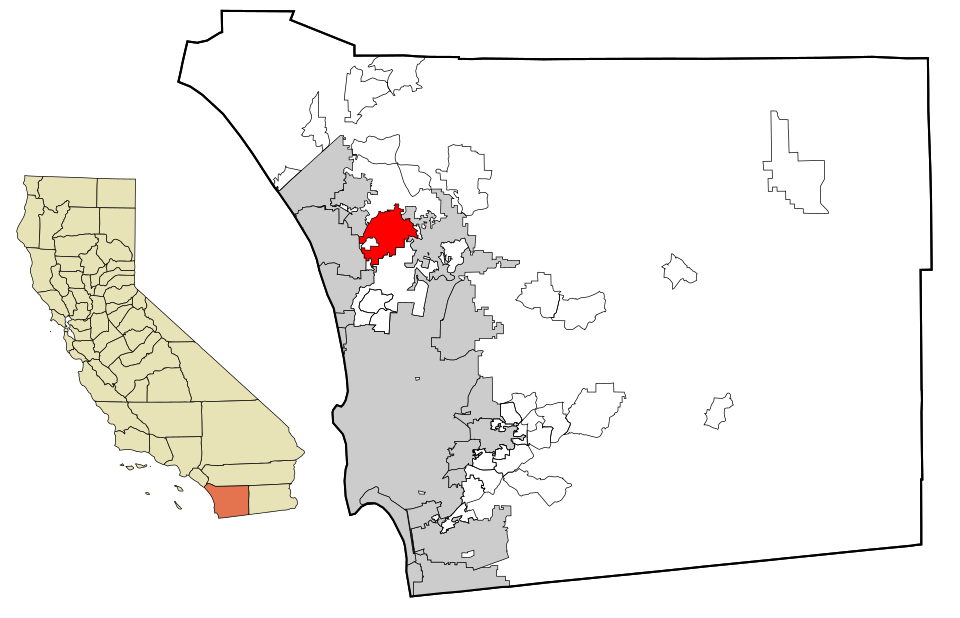 Locator map of San Marcos