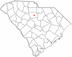 Locator map of Winnsboro
