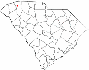 Locator map of Travelers Rest