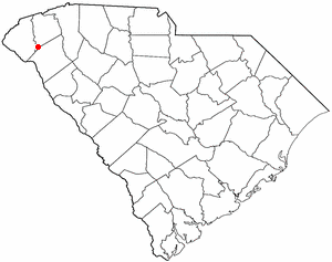 Locator map of Clemson