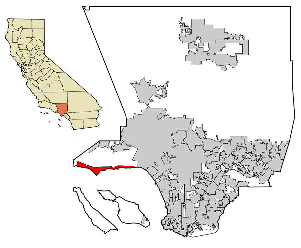Locator map of Malibu