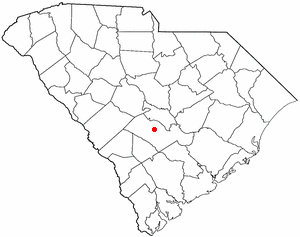 Locator map of Orangeburg