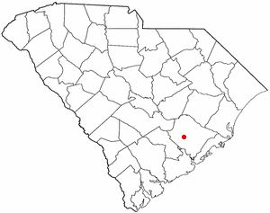 Locator map of Moncks Corner