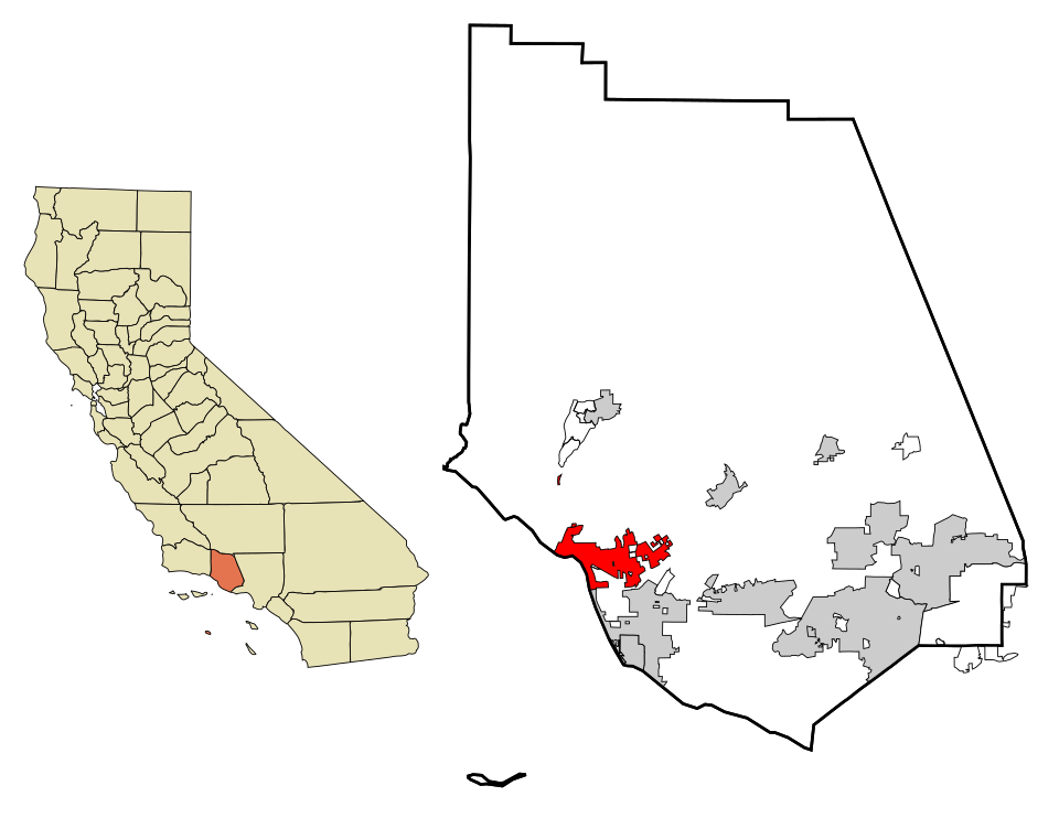 Map of San Buenaventura (Ventura)