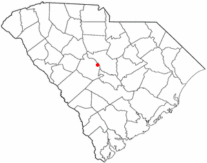 Locator map of Cayce
