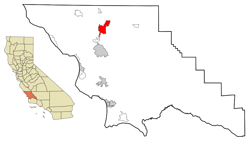 Locator map of El Paso de Robles (Paso Robles)