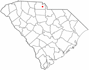 Locator map of Rock Hill