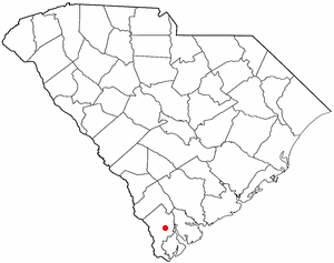 Locator map of Ridgeland