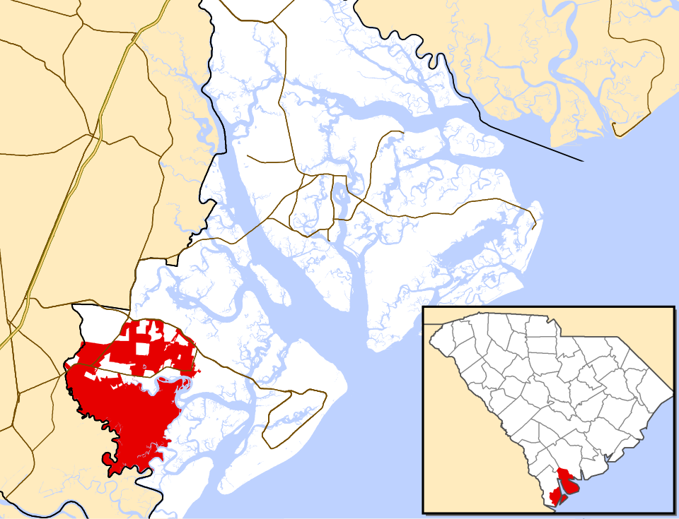 Locator map of Bluffton