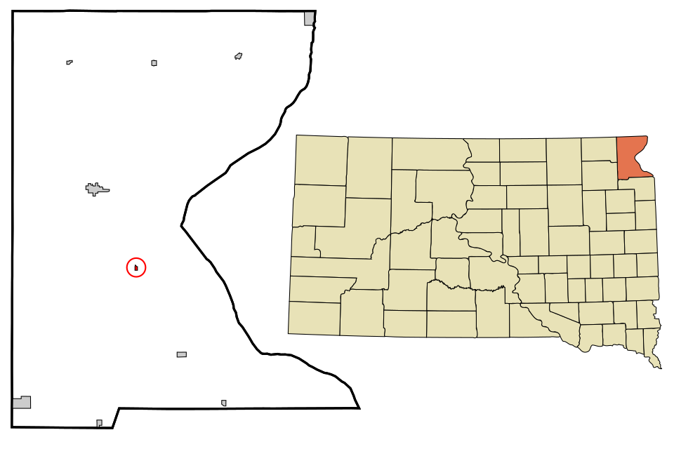 Locator map of Peever