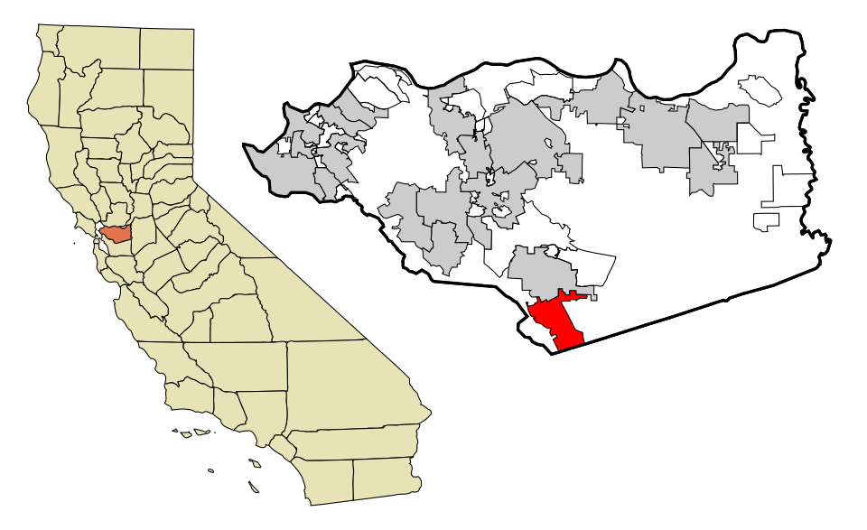 Map of San Ramon